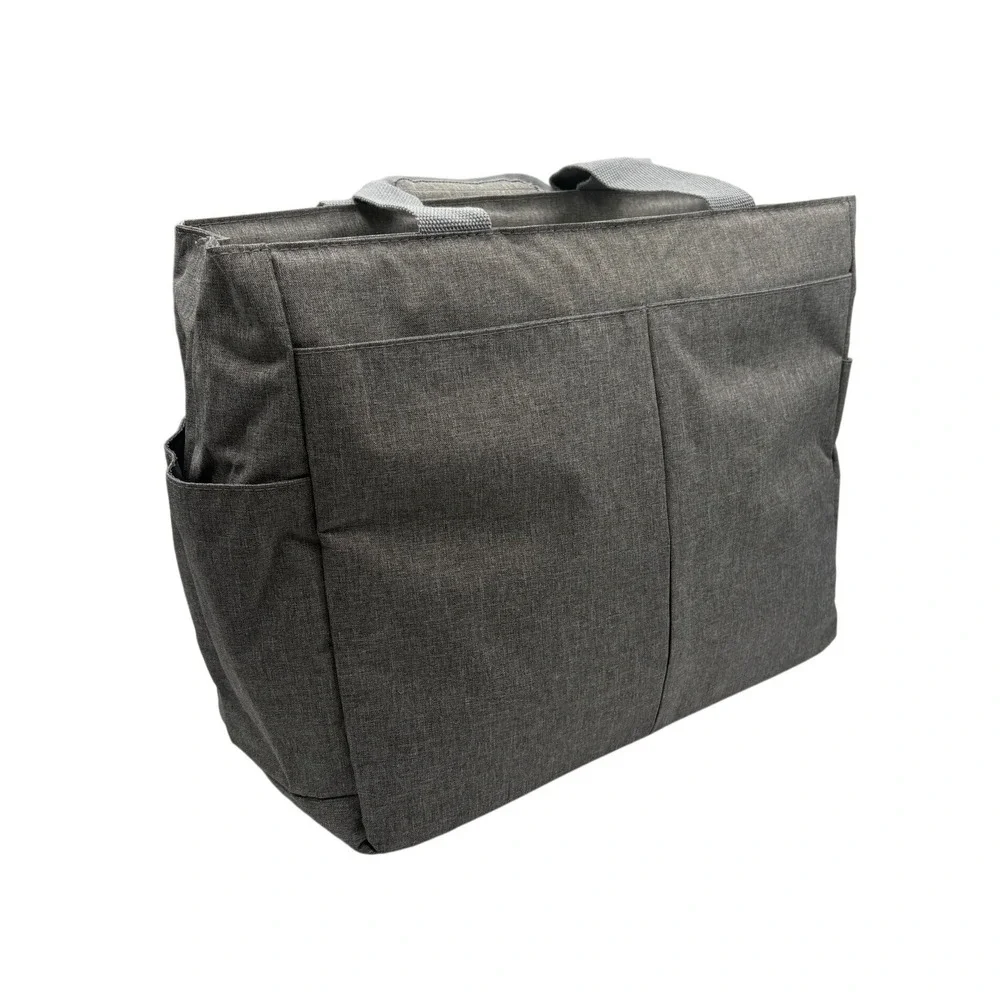 SpeCtra Utility Tote Bag Unisex Large Gray Excellent‎ Multi-Pocket Organizer
